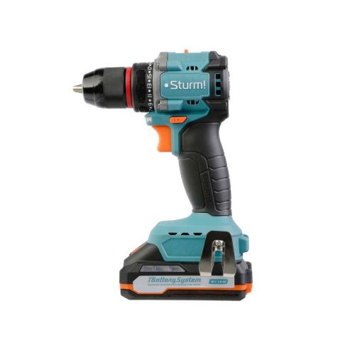 CD1860BL Дрель аккумуляторная  Sturm, бесщеточная 18В, 1BatterySystem, 60Нм, 2х2.0Ач, кейс-Tehinstrument