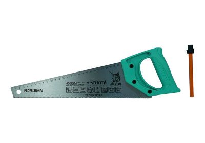 Ножовка по дереву, с карандашом, 360мм, 15-16TPI, 2D, серия Кулибин,  Sturm-Tehinstrument