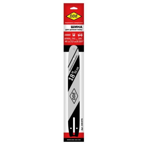 Шина пилы цепной сварная DDE 18"/ 45 см .325"-1,3-72 зв-Tehinstrument