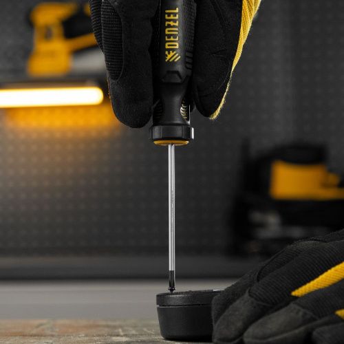 Отвертка, PH0х75 мм, S2, 3к рукоятка Denzel-Tehinstrument