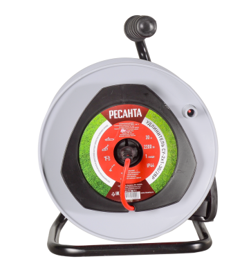 Удлинитель силовой на катушке Ресанта СУ-2х1-30/2ВР (с выкл., 1 розетка, IP44)-Tehinstrument