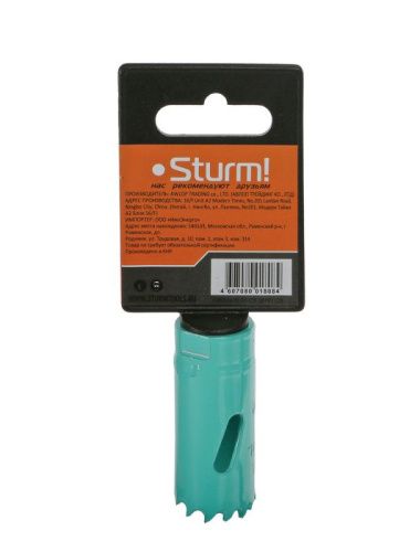 Коронка биметаллическая, 22 мм, 1/2",  Sturm-Tehinstrument