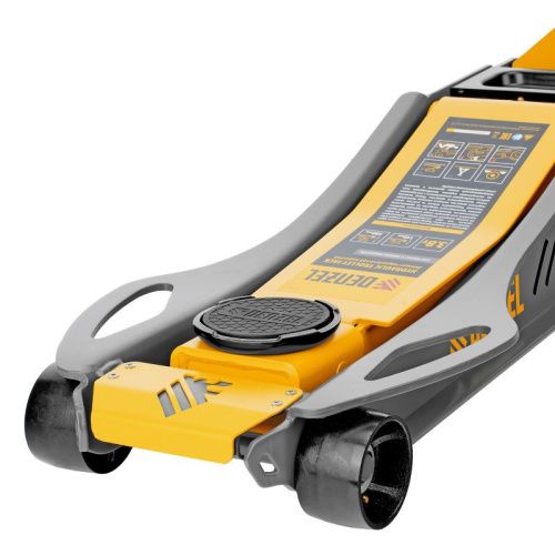 Домкрат гидравлический подкатной, 3,8 т, 110-580 мм, быстрый подъем, низкий подхват, проф. Denzel-Tehinstrument