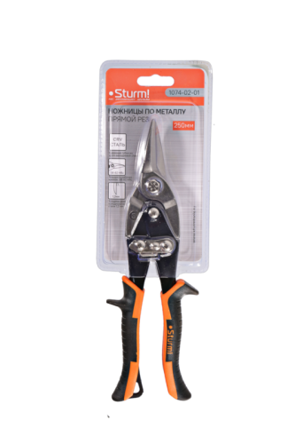 Ножницы по металлу, прямой рез, 2-х рычажная система для облегчения реза  Sturm-Tehinstrument