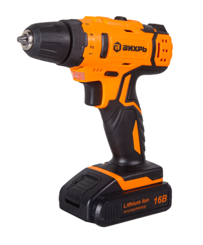 Дрель-шуруповерт Вихрь ДА-16Л-2КА с набором оснастки 65 предметов-Tehinstrument