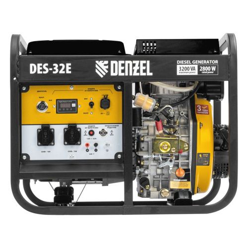 Генератор дизельный Denzel DES-32E-Tehinstrument