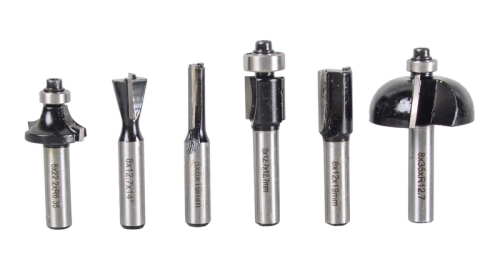 Набор фрез по дереву Вихрь 6шт (хвостовик 8мм), кейс-Tehinstrument