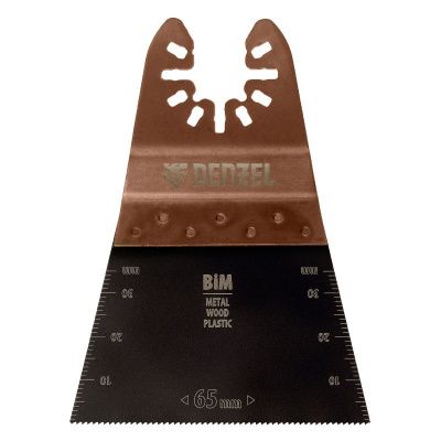 Насадка для МФИ режущая прямая, BiM, по металлу и дереву, 65 x 1.2 мм, мелкий зуб Denzel-Tehinstrument