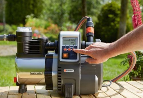 Насос автоматического водоснабжения GARDENA 6000/6E LCD inox Premium (насос Гардена 6000/6E LCD inox Premium)-Tehinstrument