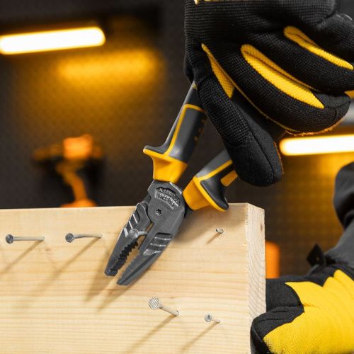 Плоскогубцы комбинированные 205 мм, трехкомпонентные рукоятки Denzel-Tehinstrument