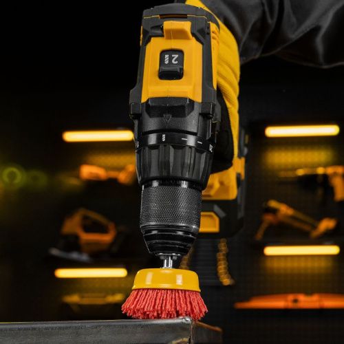 Щетка для дрели, 65 мм, Чашка, со шпилькой, нейлоновая щетина Denzel-Tehinstrument