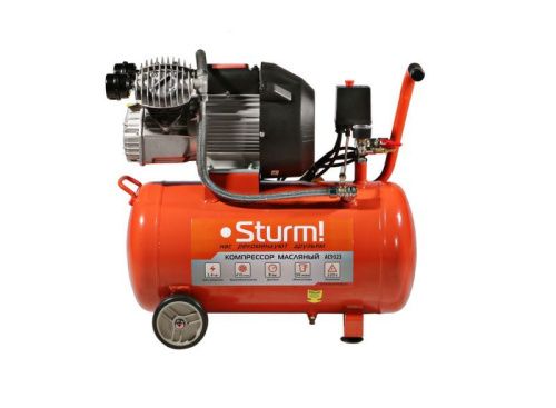 Компрессор воздушный масляный  Sturm AC9323, 2,4кВт, 410л/мин, ресивер 50л, прямой привод-Tehinstrument