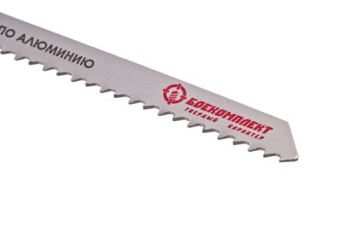 Пилки для лобзика по алюминию T127D, 5 шт, 100х74мм, шаг зуба 3мм, быстрый прямой рез, HSS, БОЕКОМПЛЕКТ-Tehinstrument