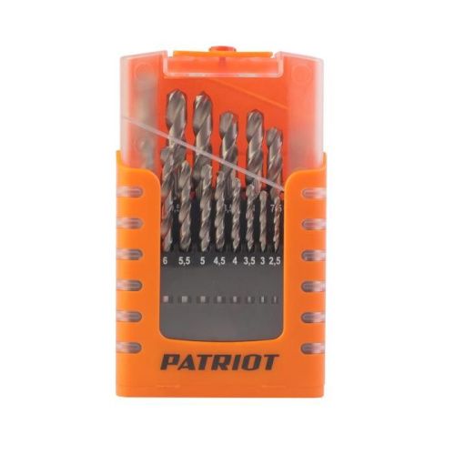 Набор сверл по металлу (1.0-10.0 мм, 19шт.), PATRIOT-Tehinstrument