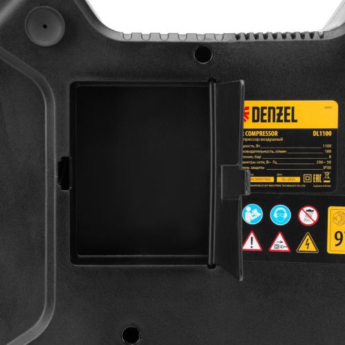 Компрессор воздушный DENZEL DL1100, с набором аксессуаров-Tehinstrument