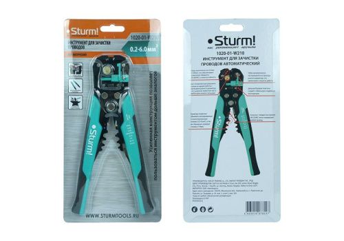 Щипцы (стриппер) для зачистки электропроводов, кримпер, 210мм,  Sturm-Tehinstrument