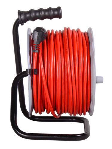 Удлинитель силовой на катушке Ресанта СУ-3х1,5-50/2 (с выкл., 4 розетки)-Tehinstrument