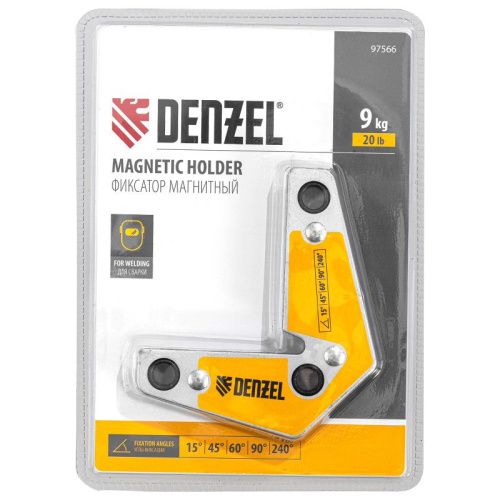 Фиксатор магнитный для сварочных работ усилие 25 LB, 30х45х60х75х90х135 град. Denzel-Tehinstrument