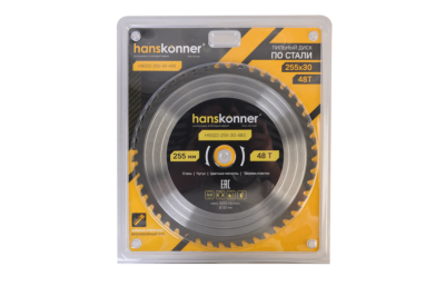 Пильный диск по СТАЛИ 255x30мм, 48 зубьев, Hanskonner-Tehinstrument