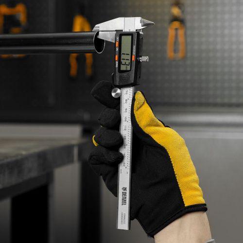 Штангенциркуль, 150 мм, электронный, с глубиномером Denzel-Tehinstrument