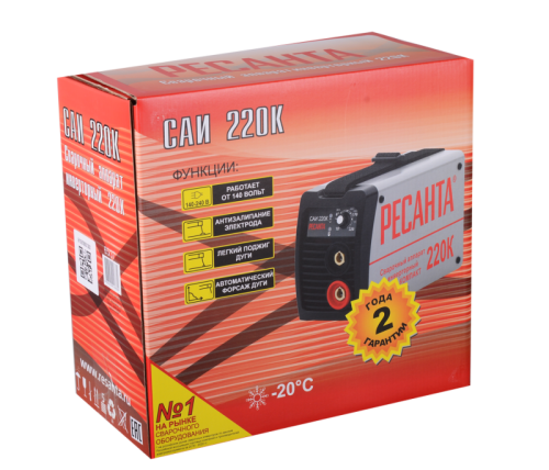 Сварочный аппарат инверторный Ресанта САИ 220К (компакт)-Tehinstrument