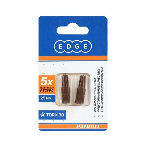 Бита T30, сталь S2, длина 25 мм, 2 шт., Patriot-Tehinstrument