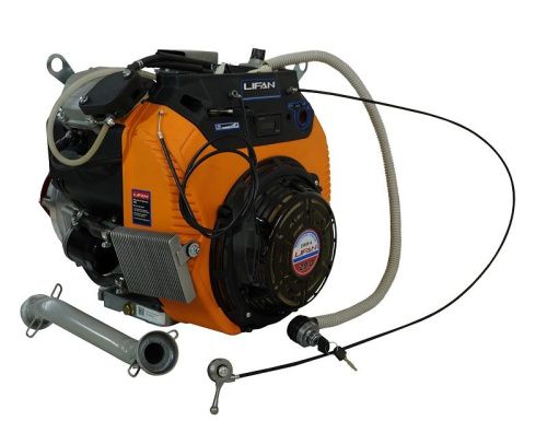 Двигатель Lifan LF2V80F-A (4500), вал ?25мм, катушка 20 Ампер датчик давл./м, м/радиатор, счетчик моточасов-Tehinstrument