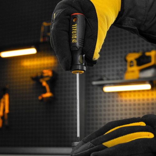 Отвертка, PH0х100 мм, S2, 3к рукоятка Denzel-Tehinstrument