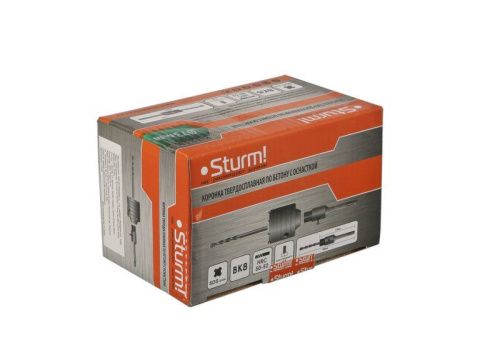 Коронка по бетону, 73 мм, BK8, центрирующее cверло, хвостовик SDS+,  Sturm-Tehinstrument