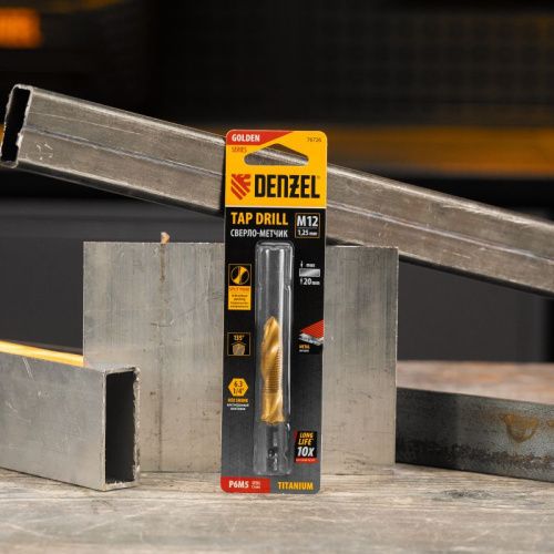 Сверло-метчик М12 х 1,25 мм, Р6М5// Denzel-Tehinstrument