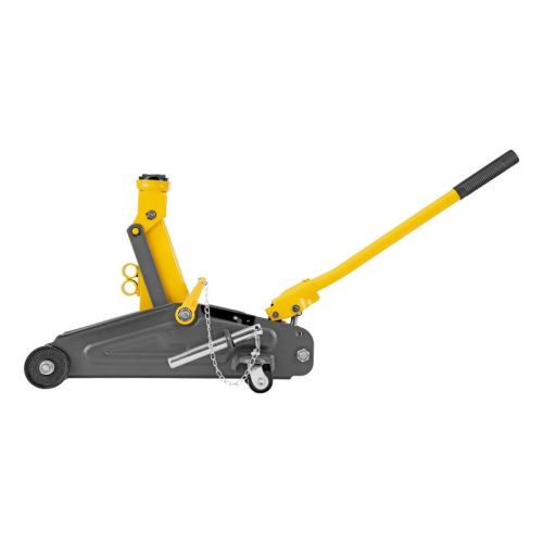 Домкрат гидравлический подкатной с фиксатором, 2 т, 130-330 мм Denzel-Tehinstrument