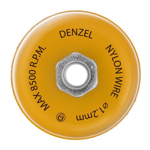 Щетка для УШМ, 100 мм, Чашка, нейлоновая щетина, М14 Denzel-Tehinstrument