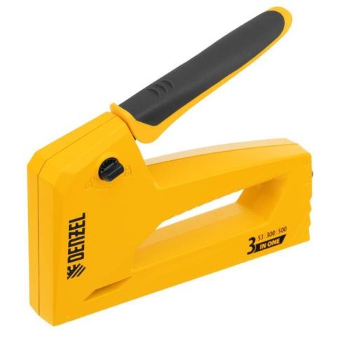 Степлер мебельный, алюминиевый корпус, тип 53, 6-14 мм, тип 300, 15 мм, тип 500, 15 мм Denzel-Tehinstrument