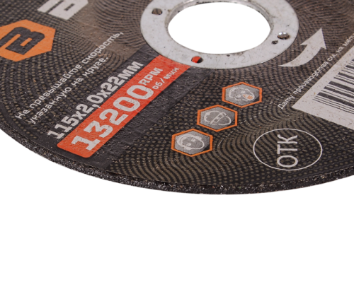 Круг отрезной по металлу ВИХРЬ 115х2,0х22 мм-Tehinstrument