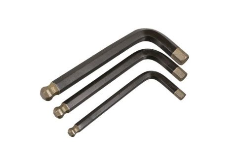 Набор шестигранных ключей с шаром, 1, 5-10 мм, 9 шт, S2, короткие, Hanskonner-Tehinstrument