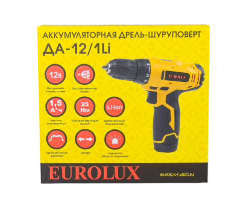 Дрель-шуруповерт Eurolux ДА-12/1Li-Tehinstrument