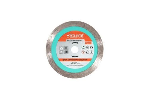 Алмазный диск, сухая резка, сплошной 76x10x1 мм, для CAG1276C  Sturm-Tehinstrument