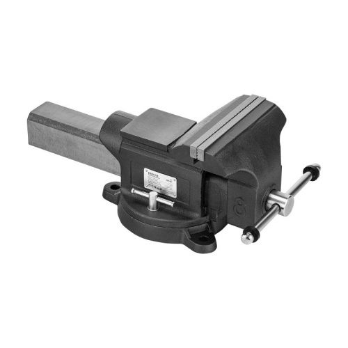 Тиски слесарные BVH-200, 200 мм, поворотные, стальная направляющая, с наковальней //Denzel-Tehinstrument