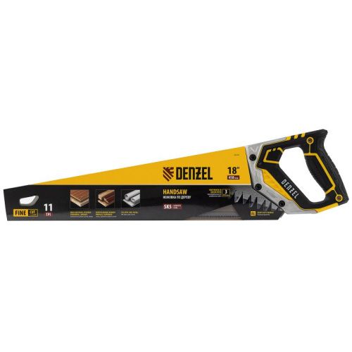 Ножовка по дереву Denzel 450 мм-Tehinstrument
