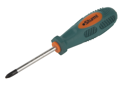 Отвертка крестовая, PH2x75мм, CrV, магнитный наконечник,  Sturm-Tehinstrument