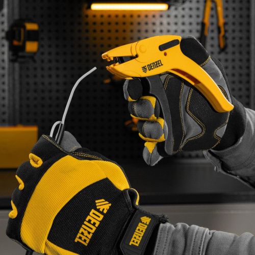 Щипцы для зачистки электропроводов, сечением 0,2-6 мм2, функция обрезания проводов Denzel-Tehinstrument