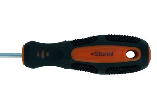 Отвертка крестовая PH0x75мм, CrV, магнитный наконечник  Sturm-Tehinstrument