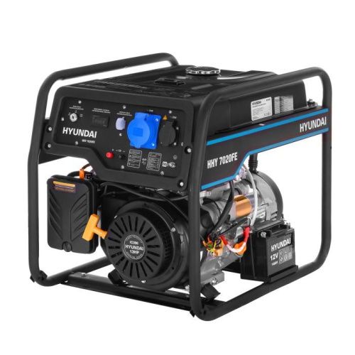 Бензиновый генератор HYUNDAI HHY 7020FE (электростанция Хендай HHY7020FE)-Tehinstrument