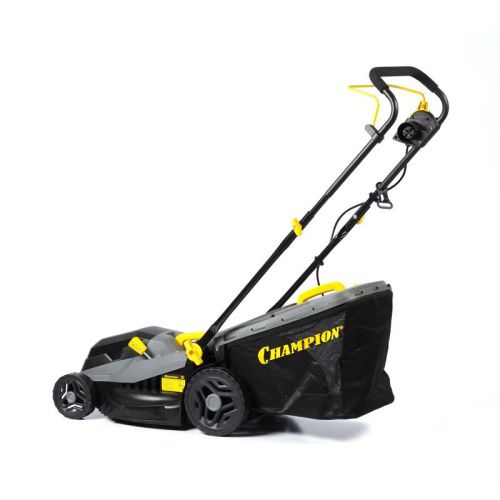 Газонокосилка эл. CHAMPION EM3816 (1,6 кВт пласт.+ткань травосб. 42л ширина 380мм 30-75мм, 11,3кг)-Tehinstrument
