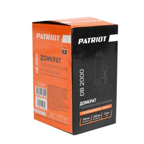 Домкрат бутылочный Patriot DB 2000 2 T-Tehinstrument