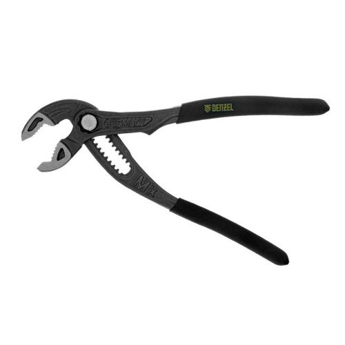 Клещи переставные, кнопочный механизм, обливные рукоятки, 180 мм Denzel-Tehinstrument
