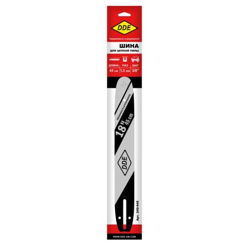 Шина пилы цепной сварная DDE 18"/ 45 см 3/8"-1,3-62 зв-Tehinstrument