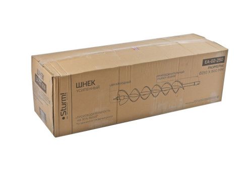 Шнек для грунта, диаметр 250 мм, длина 800, под вал 20мм, двойная спираль  Sturm-Tehinstrument