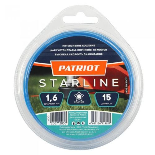 Леска Patriot Starline D 1,6 мм L 15 м-Tehinstrument