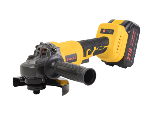 Углошлифовальная машина аккумуляторная Eurolux АУШМ-21Li/125 (в комплекте 2 АКБ и ЗУ) в кейсе-Tehinstrument